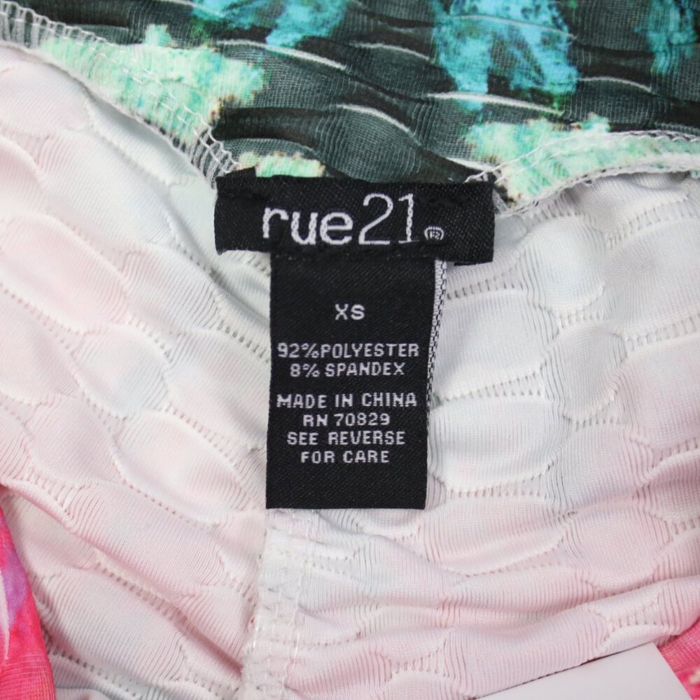 NWT Rue21 Womens XS Printed Cinched Detail Fitted Leggings - Picture 6 of 6